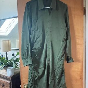 Steve Madden ruched shirt dress